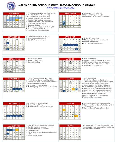 2023 July MC Calendar English