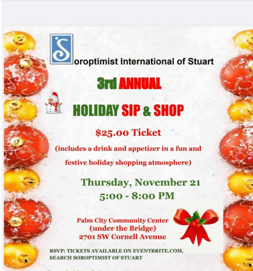 2024 October 21 Nov Sip & Shop