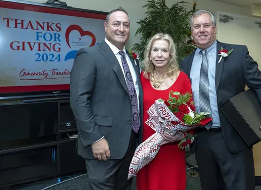 3 Thanks for Giving Honorees Ken Feiertag and Marlene Filer with Mike Tommeraas a