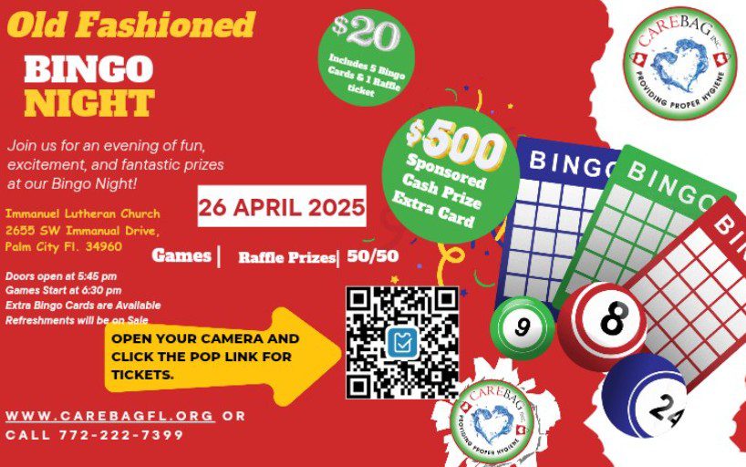 2025 26 April Bingo
