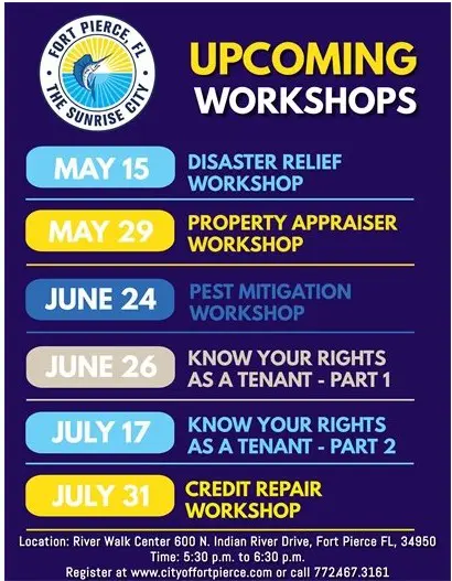 2025 May 15 Ft Pierce Workshops
